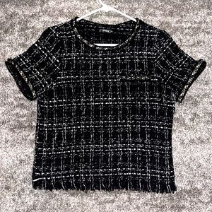 Tweed Blouse, Size Small